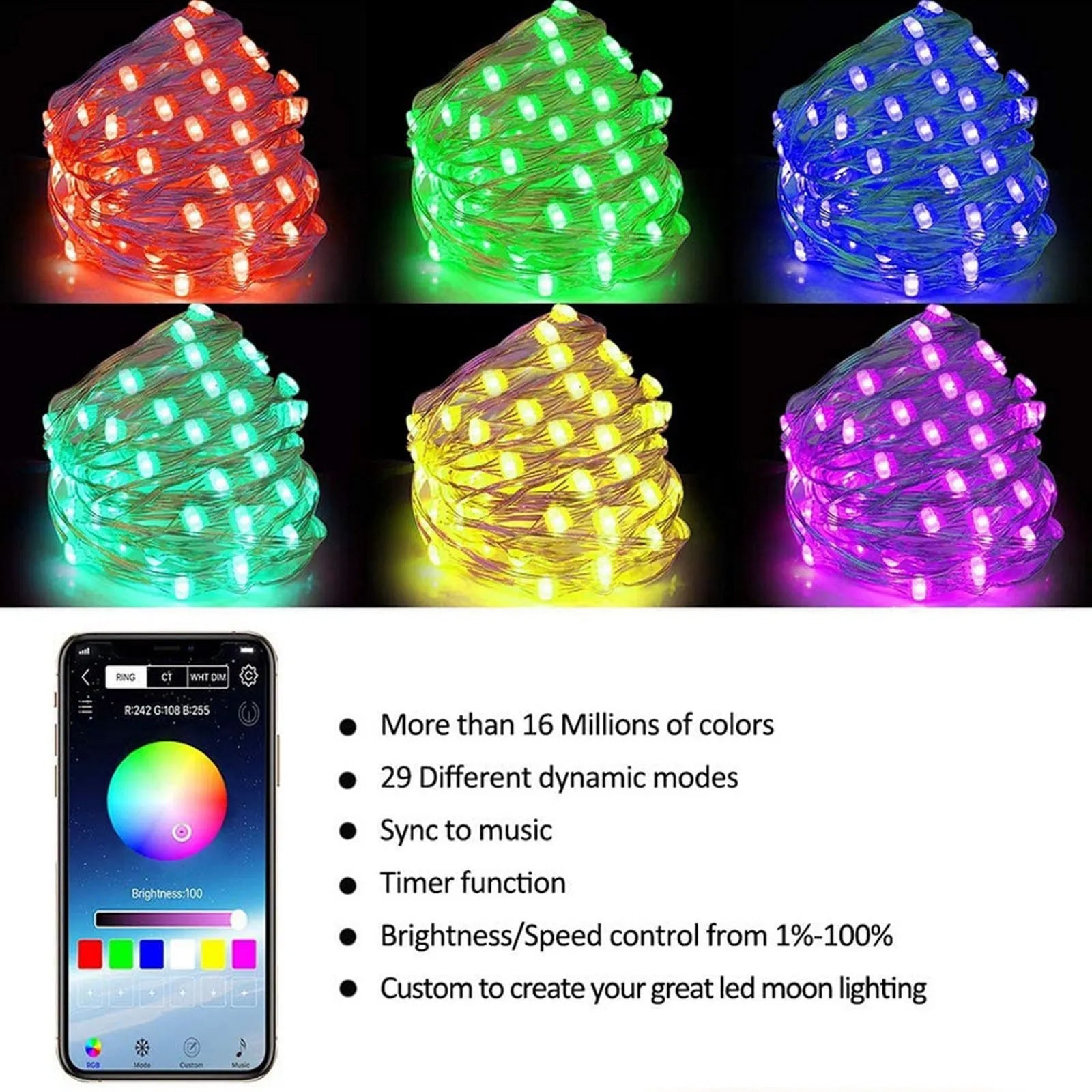 ✨🎄      LUCES NAVIDEÑAS INTELIGENTES                 ✨🎄INCLUYE ENVIO