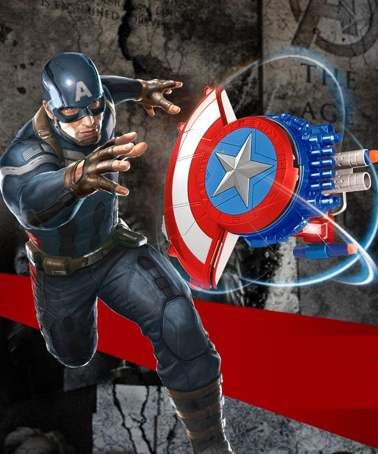 🎁ESCUDO CAPITÁN AMERICA CON DISPAROS HIDROGEL🎁 Envio gratis    🎅